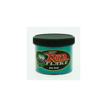 Roth Flake & Pearl Product Blue Balls Solid Metal Flake, Lil' .008 Size, 2oz Jar RF104